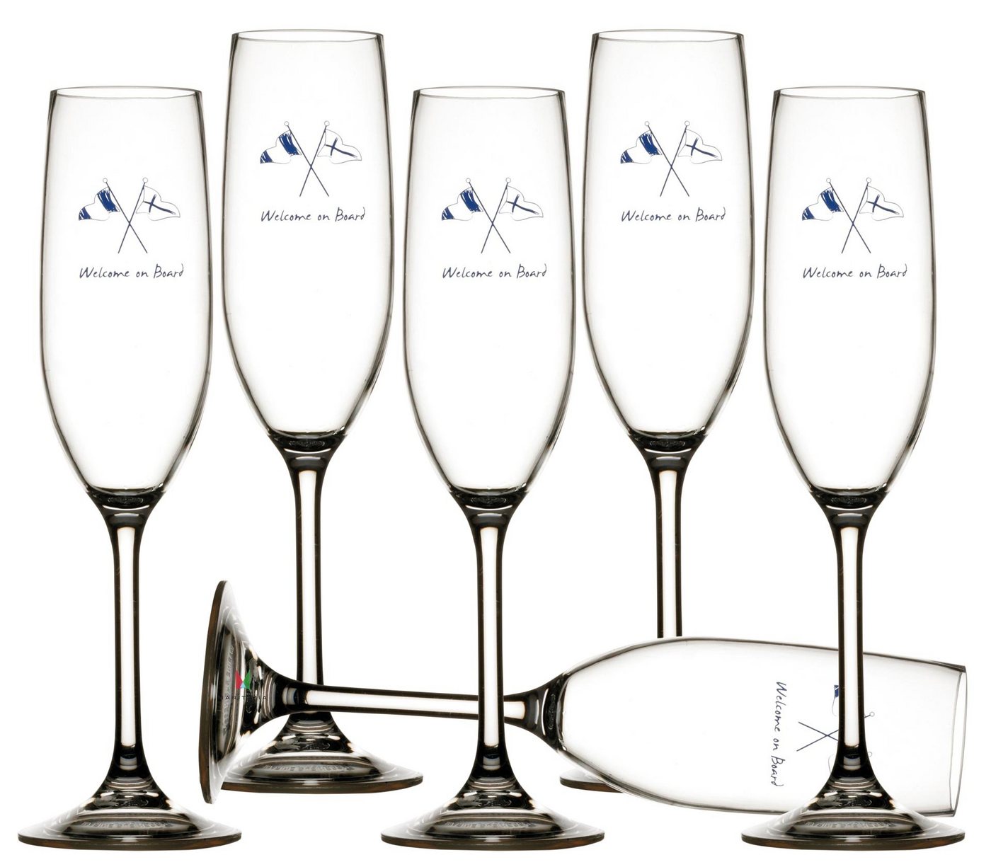 Marine Business Sektglas Sekt Champagner Glas Set 6 Stück, unzerbrechlich - Welcome On Board, Tritan Marine Business Sektglas Sekt Champagner Glas Set 6 Stück, unzerbrechlich - Welcome On Board, Tritan von Marine Business