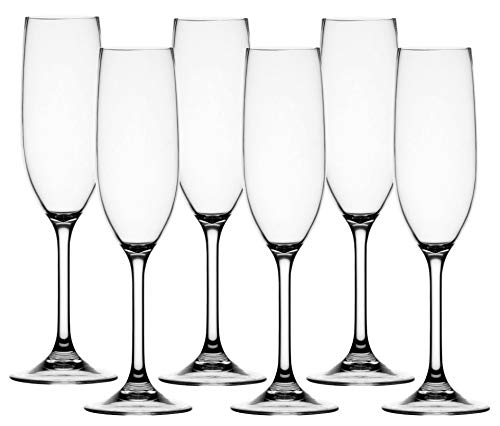 Marine Business Sektglas farblos Set 6 Stück, unzerbrechlich, Polycarbonat, Party Marine Business Sektglas farblos Set 6 Stück, unzerbrechlich, Polycarbonat, Party von Marine Business