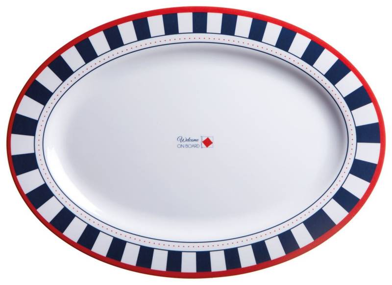 Marine Business Servierplatte Servierplatten 2 Stück oval - Venezia, Melamin von Marine Business