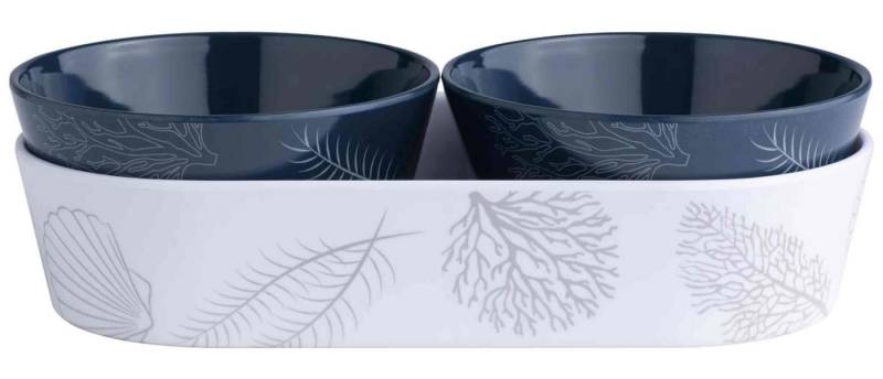 Marine Business Snackschale Snack Schälchen Set 2+1 weiss navy - Living, Melamin von Marine Business