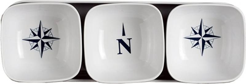 Marine Business Snackschale Snack Schälchen Set 3+1 - Northwind von Marine Business