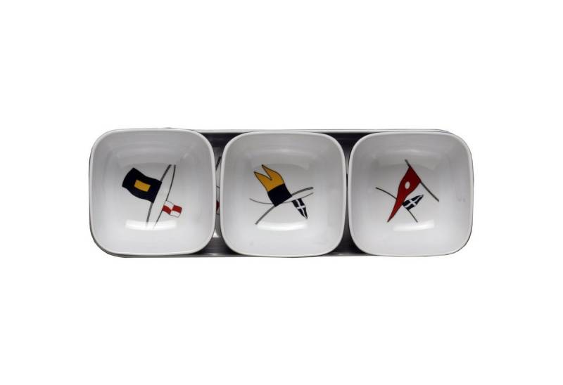Marine Business Snackschale Snack Schälchen Set 4 Stück - Regata, Melamin von Marine Business