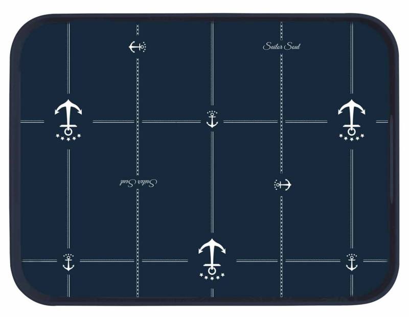 Marine Business Tablett Tablett - Sailor Soul - Navyblau Anker, Melamin von Marine Business
