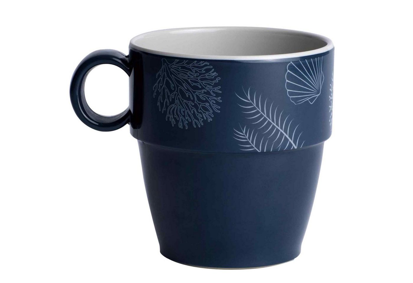 Marine Business Tasse Kaffee Pot Mug, Melamin, navy weiss - Serie Living einzeln, Melamin von Marine Business