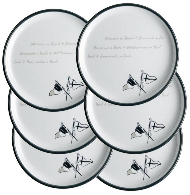Marine Business Teller Dessertteller, 21cm - Welcome On Board, (6 St) von Marine Business