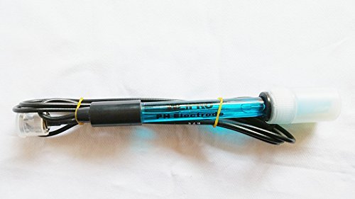 Weipro Ph Sondenelektrode BNC-Buchse 1,5 m Kabel, hohe Genauigkeit Hydrokultur, pH-Messgerät, 0–14 pH, Elektroden-Sonde, BNC-Stecker, Controller, Messgerät, Sensor von Marine Color