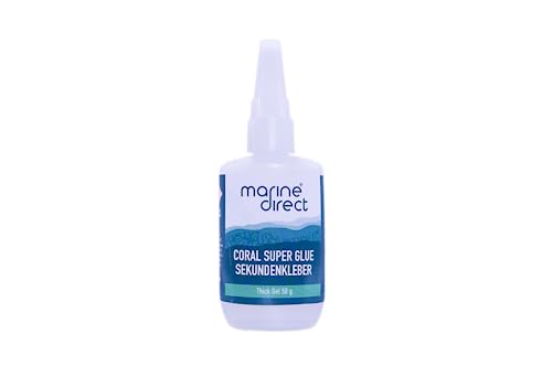 Marine Direct Korallenkleber - Dickflüssiges Gel, 50g - Für dauerhafte & transparente Korallenbefestigung in Meerwasseraquarien, stark & zuverlässig Marine Direct Korallenkleber - Dickflüssiges Gel, 50g - Für dauerhafte & transparente Korallenbefestigung in Meerwasseraquarien, stark & zuverlässig von Marine Direct