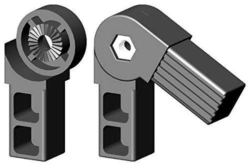 Winkel- Gelenkverbinder für 25x25x1,5mm Aluminiumprofile 45-195° - Arretierbar von MarineSystems
