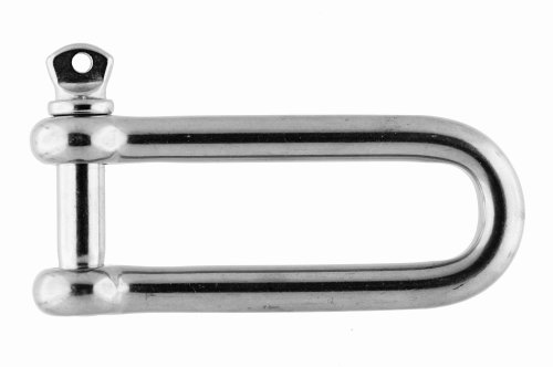 Edelstahl Schäkel lange Form ø 8 mm, A4 AISI 316 von Yacht Steel