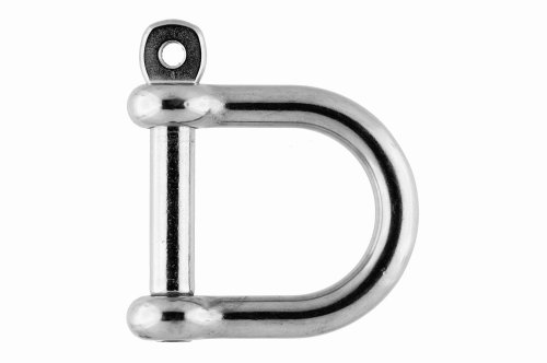 Edelstahl Schäkel weite Form ø 8 mm, A4 AISI 316 von Marinetech