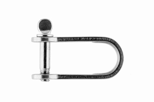 Flachschäkel mit Bund, Lange Form 12x26mm von Yacht Steel