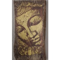 Buddha, Antikholz, Unikat , Spirituelle Kunst von MarionOhmer