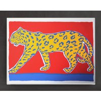 Jaguar Original Serigraphiedruck von MarionOhmer