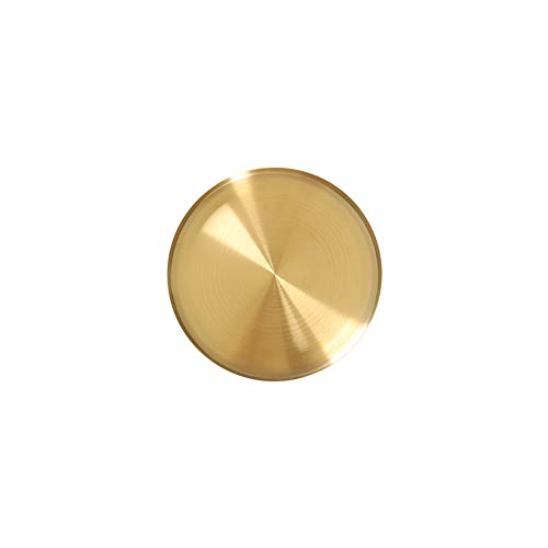 Metall Gold Runde Serviertablett Ornamente Schmuck Tablett Servierteller Küche Obst Lebensmittel Dessert Party Servierteller 12-20-30cm von Maritown