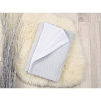 Babydecke Mit Namen Waffelpiqué Grau Kuscheldecke Schmusetuch Babydecke Mit Namen Waffelpiqué Grau Kuscheldecke Schmusetuch von MarjasStoffstern