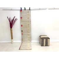 Handgefertigter Teppichläufer Aus Jute Vintage Hanf Teppich | 250 X 55 cm von MarjinalRug