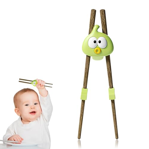 Stäbchen für Kinder,18 cm,Lernen Holz Essstäbchen,Kinder Training Essstäbchen,Wiederverwendbare Stäbchen,Für Erwachsene Anfänger Kinder Senioren von Marjoramy