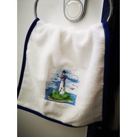 Besticktes Gästehandtuch, Besticktes Handtuch von MarjorieCreationFr