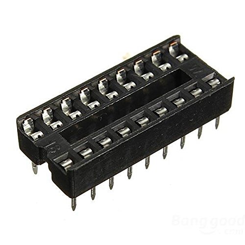 mark8shop 5 Stück 18 Pins IC Sockel 2,54 mm Breite DIP-Sockel-Adapter Solder Typ von Mark8shop