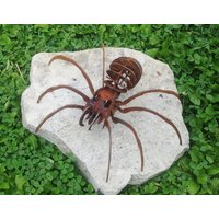 3D Spinne Edelrost Gartendeko Rost Optik Deko Frühling Spring Garten Halloween von MarkDesignShop