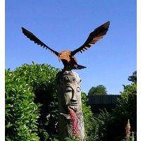 Adler 3D Eagle Edelrost Gartendeko Rost Deko Optik Metall Garten Rostdeko von MarkDesignShop