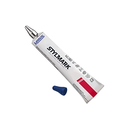 Markal 96657 Stylmark Marker, Spitze Kugelschreiber 3 mm aus Stahl, blau von Markal