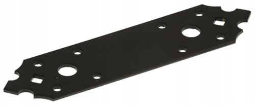 Flachverbinder - Lochplatte 160x40x2.5 mm - Holzverbinder - Holzverbinder metall - Lochblech Schwarz - Vintage Deko -1 Stück von Marke