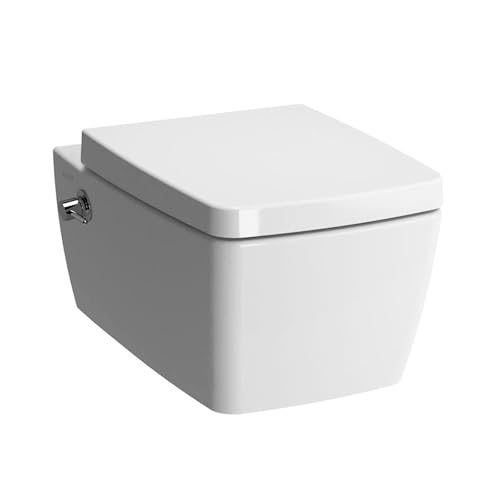 Alpenberger Dusch WC | Hänge WC Komplettset | Toilette mit Spülkasten | Toilette mit Bidet Funktion | Taharet WC mit Toilettendeckel mit Absenkautomatik | Wand WC Passend zu Geberit (7100 U) von Unbekannt