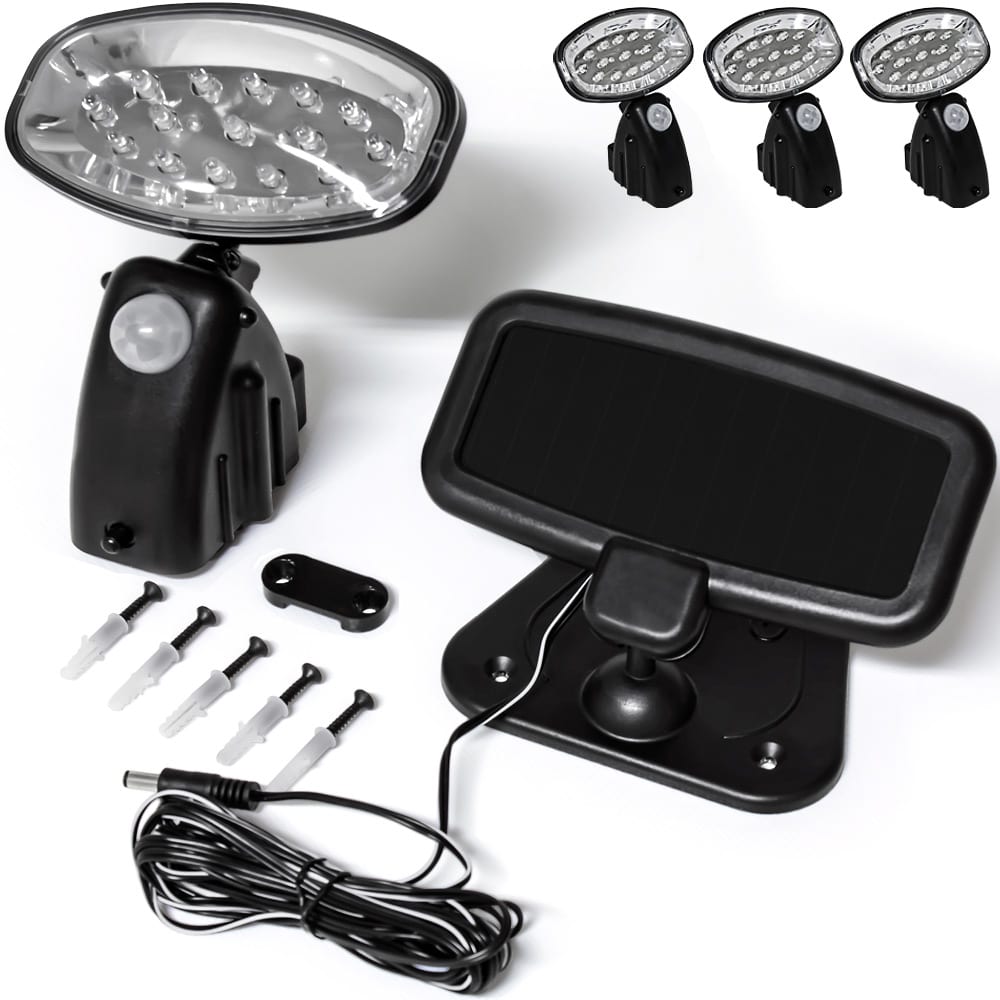 LED Solar-Wandlampe 3er-Set Bewegungsmelder LED Solar-Wandlampe 3er-Set Bewegungsmelder von Deuba®