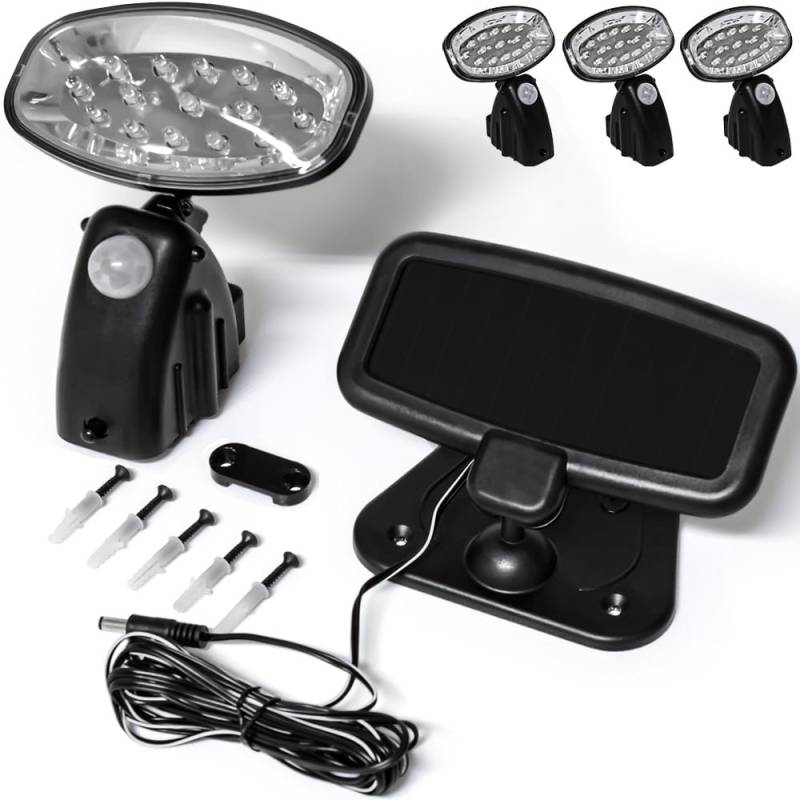LED Solar-Wandlampe 3er-Set Bewegungsmelder von monzana®