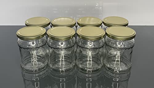 Einweckgläser 540 ml mit Deckel Gold Einmachglas Weck Einmachgläser Vorratsgläser (40 Stk.) von Markenloos