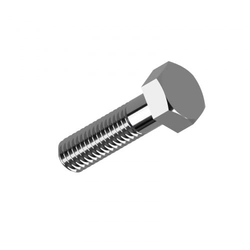 100 Edelstahl V2A Sechskantschrauben ISO 4014 A2-70 M8x45 von Potsdamer Schrauben