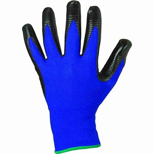 12 Paar Nitril beschichtete Handschuhe Stronghand *PROFILGRIP* von Markenlos