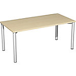 4 Fuß Flex Schreibtisch feste Höhe, 1600x800x720, Ahorn/Silber 4 Fuß Flex Schreibtisch feste Höhe, 1600x800x720, Ahorn/Silber von Unbranded