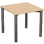 4 Fuß Flex Schreibtisch feste Höhe, 800x800x720, Buche/Anthrazit 4 Fuß Flex Schreibtisch feste Höhe, 800x800x720, Buche/Anthrazit von Unbranded