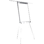 Bi-Office Freihstehendes Magnetisch Tripod Flipchart Höhenverstellbar Mastervision 70 x 100cm Stiftablage Shiny Dunkelgrau von Bi-Office