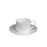 Untertasse Elegance Nobel 600001.596 Porzellan 160 mm Creme 24 Stück von Unbranded