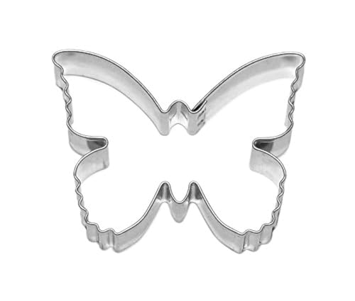 Markenlos Schmetterling ca. 5,7 cm, Ausstecher, Ausstechform aus Edelstahl von Markenlos