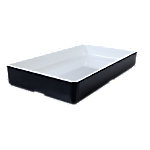 Serviertablett Melamine Schwarz 385.454 31.7 x 17.5 x 4.5 cm von Unbranded