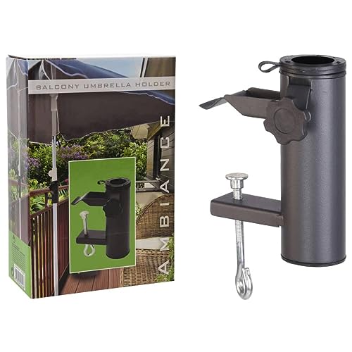 Sonnenschirmhalter Balkonschirmhalter Ø34-48mm Balkonklemme Gartenschirm Halter von Markenlos