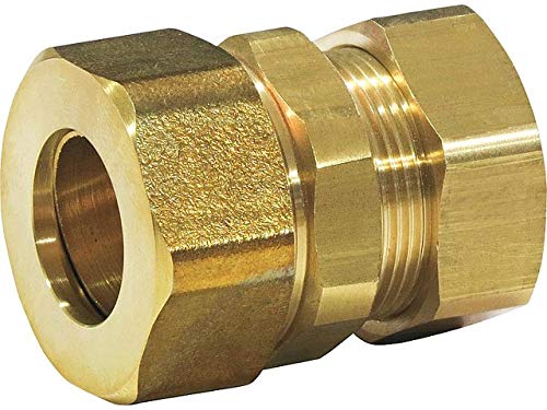 QuickFix-Pro Wellrohrverschraubung Steckfitting, Klemmringverschraubung Flexrohr x Cu-Rohr DN16 x 22 mm von Markenprodukt