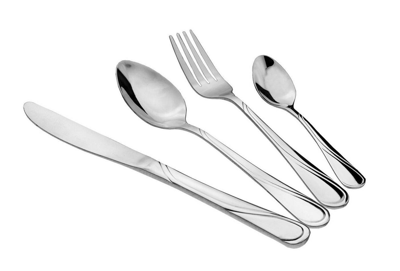 Markenwarenshop-Style Besteck-Set Besteckset Essbesteck Menü Tafel Besteck 6 Personen Brunbeste 24-tlg von Markenwarenshop-Style