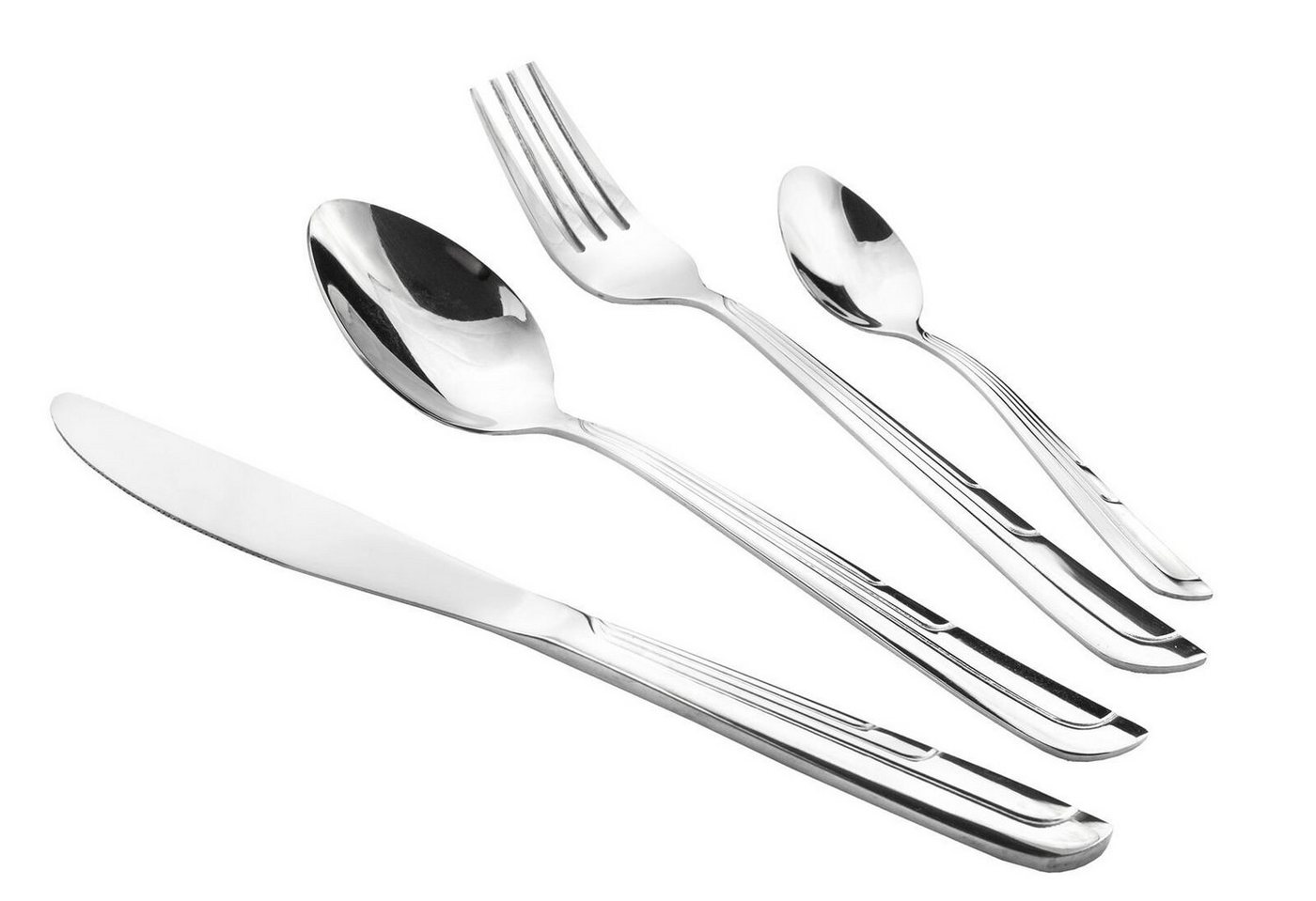 Markenwarenshop-Style Besteck-Set Besteckset Essbesteck Menü Tafel Besteck 6 Personen Brunbeste 24-tlg von Markenwarenshop-Style