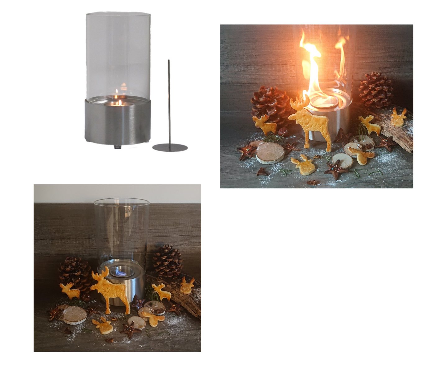 Markenwarenshop-Style Tischfeuer Tischfeuer Tischkamin Feuerstelle Kamin Gelkamin Bio Ethanol-Kamin von Markenwarenshop-Style