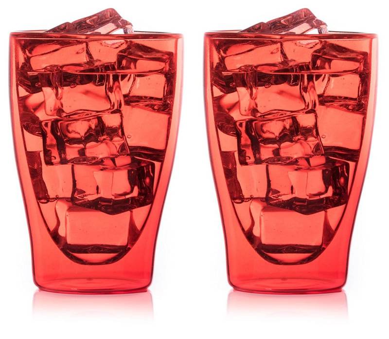 Markenwarenshop-Style Gläser-Set 2 x Jumbo Tee -Kaffee Wasser Glas Eisbecher Thermoglas Doppelwandig, Glas von Markenwarenshop-Style