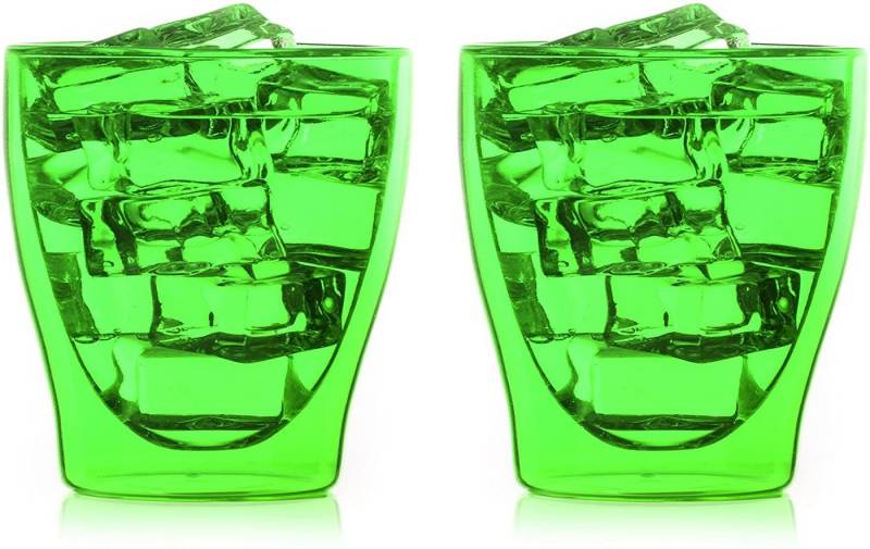 Markenwarenshop-Style Gläser-Set 2 x Tee -Kaffee Glas Wasserglas Eisbecher Thermoglas Doppelwandig, Glas von Markenwarenshop-Style