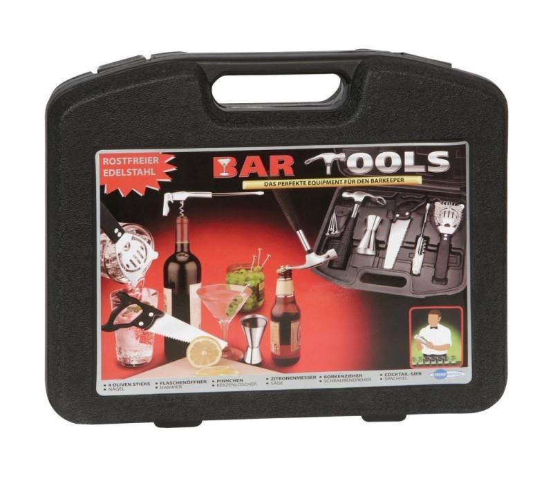 Markenwarenshop-Style Cocktail-Set Bar Tools im Werkzeugkoffer - Bar Set - Cocktail Set, (9 teiliges Bar-Set) von Markenwarenshop-Style