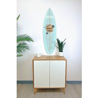 Color Washed Natural Circle Shortboard Surfboard Wandkunst von MarkerSix