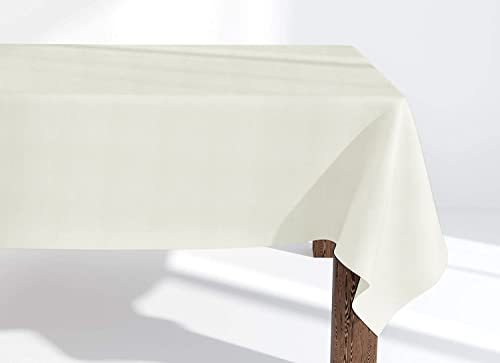 Market-Alley Tischdecke Tischwäsche Pflegeleicht Tischtuch Tischdekoration Tafeltuch Uni einfarbig rechteckig (102 Sandfarben ; 120cm x 160cm) von Market-Alley