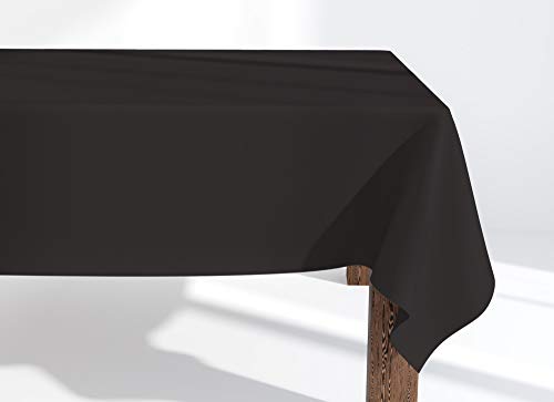 Market-Alley Tischdecke Tischwäsche Pflegeleicht Tischtuch Tischdekoration Tafeltuch Uni einfarbig rechteckig (123 Aschgrau ; 100cm x 100cm) von Market-Alley